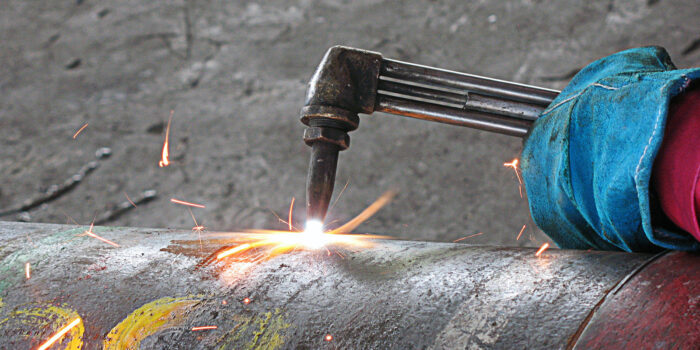 Plasma torch welder